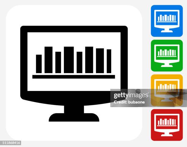 online library icon flat graphic design - digital image library stock illustrations