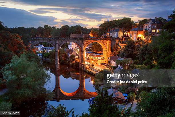 knaresborough, harrogate, north yorkshire, england - knaresborough stockfoto's en -beelden