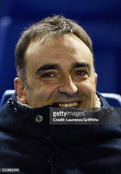 Carlos Carvalhal of Sheffield Wednesday looks on during the Sky Bet Championship match between Sheffield Wednesday and Queens Park Rangers at...