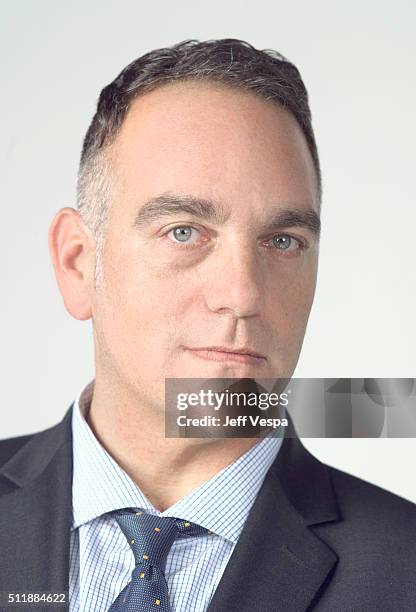 Michael Sugar is photographed at the 2016 Oscar Luncheon for People.com on February 8, 2016 in Beverly Hills, California.