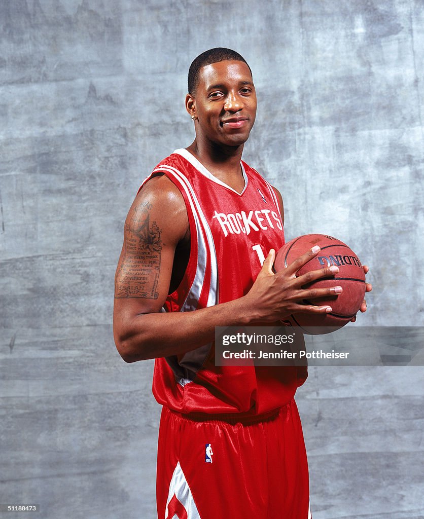 T Mac Rockets Tracy McGrady of the Houston Rockets poses for a portrait during a ...