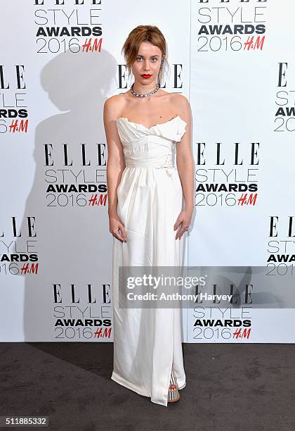 Billie JD Porter attends The Elle Style Awards 2016 on February 23, 2016 in London, England.