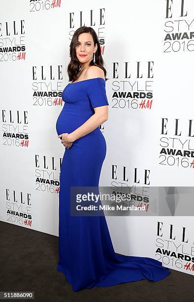 Liv Tyler attends The Elle Style Awards 2016 on February 23, 2016 in London, England.