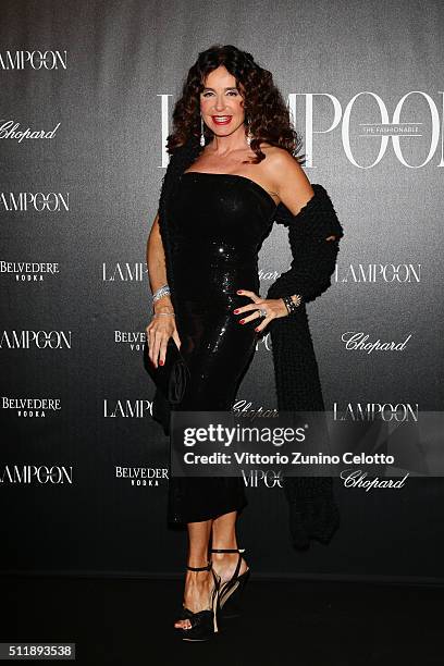 Gabriella Dompé attends #THE ROYAL PUNK Party By Lampoon on February 23, 2016 in Milan, Italy.
