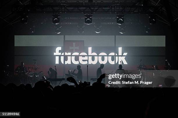 Massive Attack perform on stage at Tonhalle on February 21, 2016 in Munich, Germany.