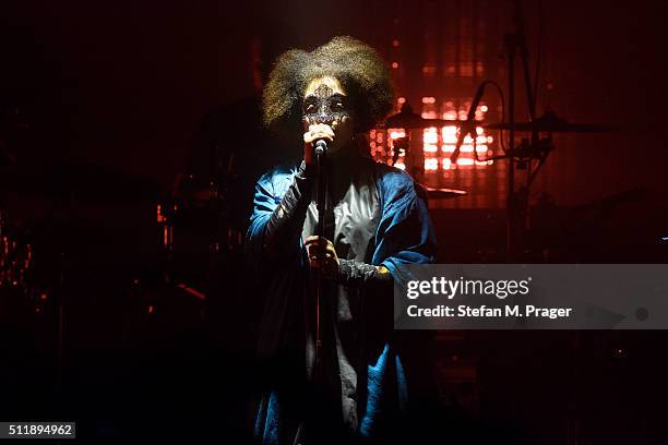 Martina Topley-Bird of Massive Attack performs on stage at Tonhalle on February 21, 2016 in Munich, Germany.