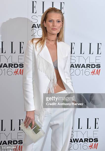 Toni Garrn attends The Elle Style Awards 2016 on February 23, 2016 in London, England.