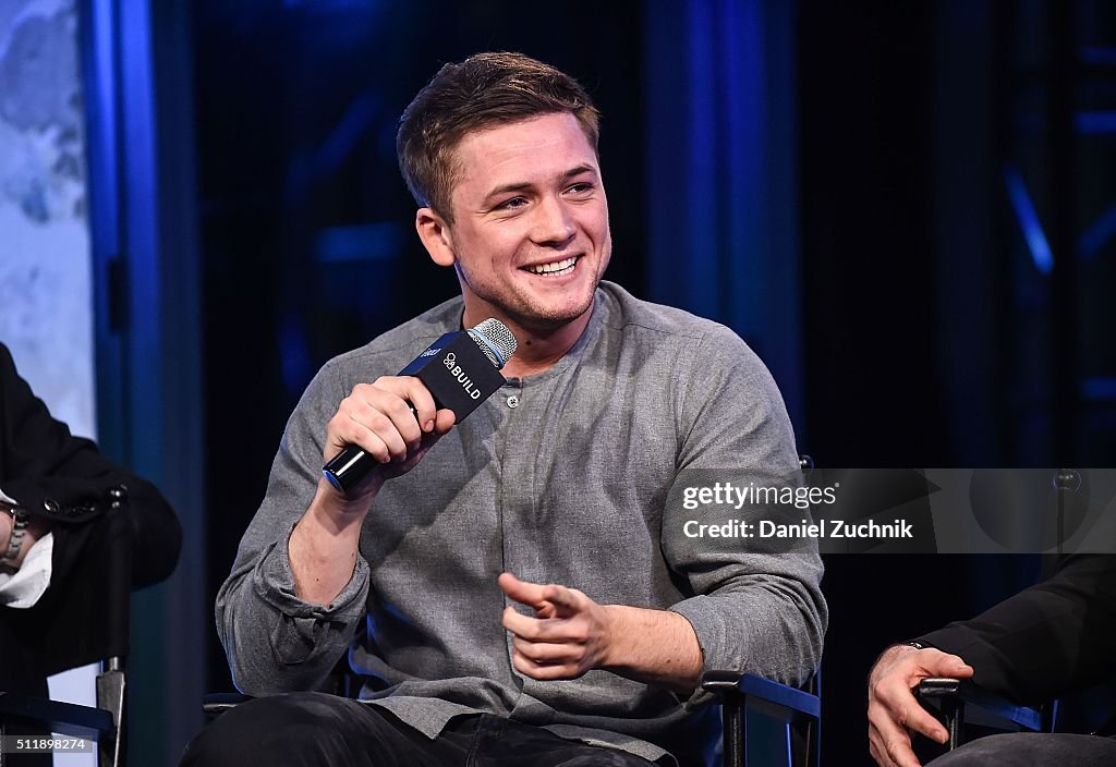 AOL Build Speaker Series - Hugh Jackman and Taron Egerton, "Eddie the Eagle"