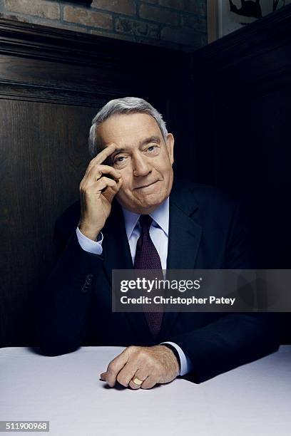 Journalist Dan Rather is photographed for The Hollywood Reporter on September 23, 2015 in Los Angeles, California.