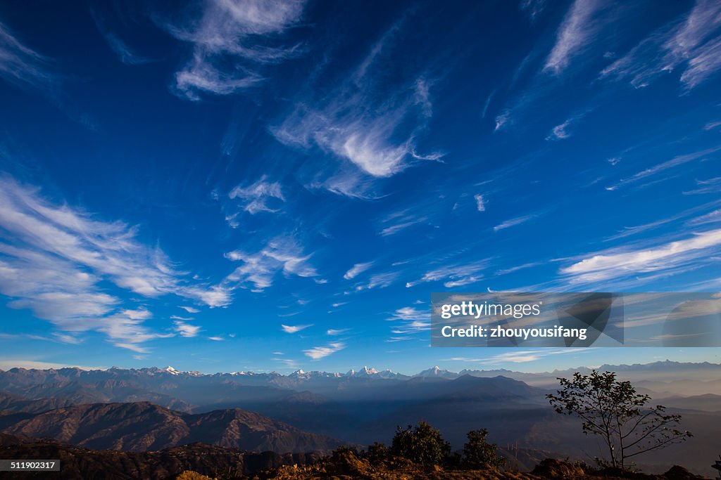 Himalayas sky cloud