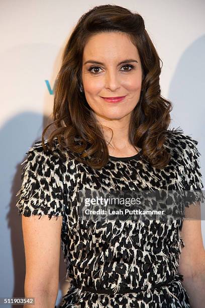 Actress Tina Fey attends the "Whiskey Tango Foxtrot" Screening at the Burke Theater at The U.S. Navy Memorial on February 23, 2016 in Washington, DC.