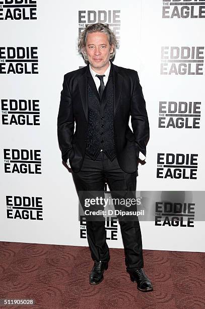 Director Dexter Fletcher attends the "Eddie The Eagle" New York screening at Chelsea Bow Tie Cinemas on February 23, 2016 in New York City.
