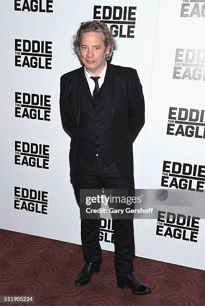 Director Dexter Fletcher attends the "Eddie The Eagle" New York screening at Chelsea Bow Tie Cinemas on February 23, 2016 in New York City.