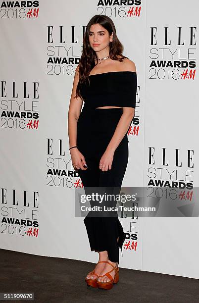 Dua Lipa attends The Elle Style Awards 2016 on February 23, 2016 in London, England.