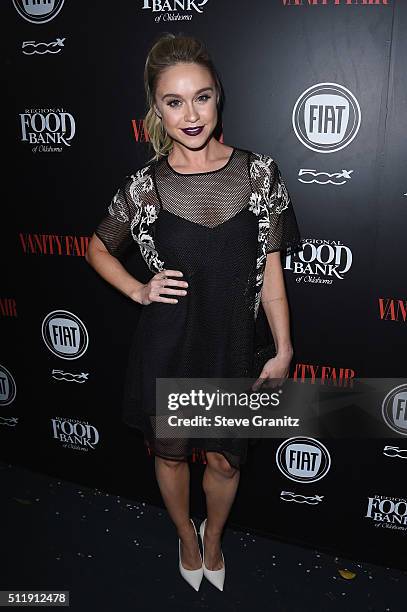 Actress Becca Tobin attends Vanity Fair and FIAT Toast To "Young Hollywood" at Chateau Marmont on February 23, 2016 in Los Angeles, California.