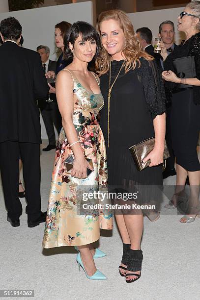 Actress Constance Zimmer and CDGA Executive Producer JL Pomeroy attend the 18th Costume Designers Guild Awards with Presenting Sponsor LACOSTE at The...