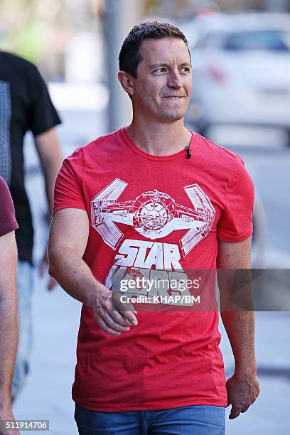 Rove McManus is seen on February 24, 2016 in Sydney, Australia.