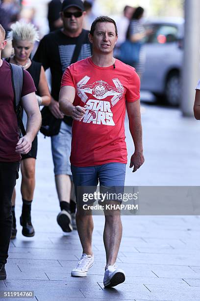 Rove McManus is seen on February 24, 2016 in Sydney, Australia.