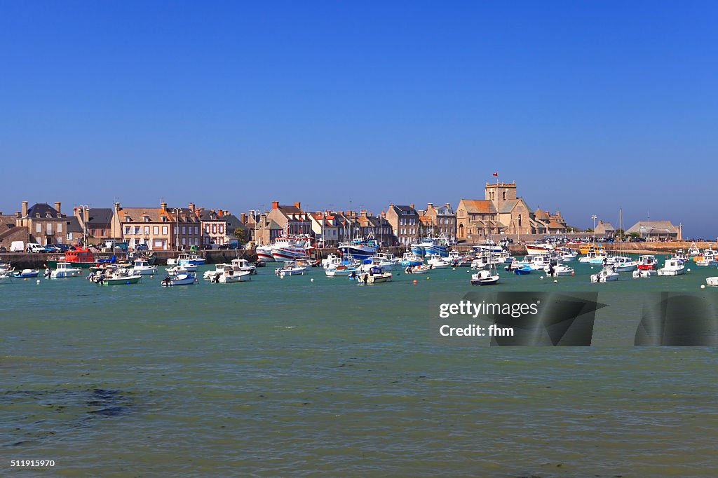 Barfleur - historic city with port in the normandy