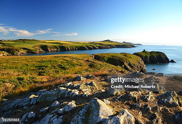 pembrokeshire coast path - pembroke stock pictures, royalty-free photos & images