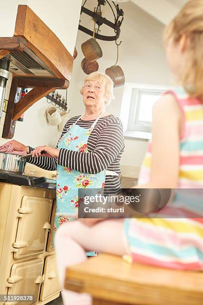 recipe help for gran - aga cooker stock pictures, royalty-free photos & images