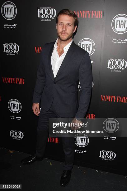 Actor Luke Bracey attends Vanity Fair and FIAT Toast To "Young Hollywood" at Chateau Marmont on February 23, 2016 in Los Angeles, California.