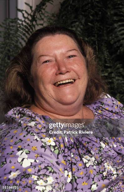 Australian writer Colleen McCullough at home in Norfolk Island, Australia.