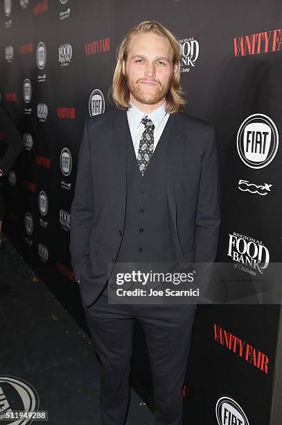 Actor Wyatt Russell attends Vanity Fair and FIAT Toast To "Young Hollywood" at Chateau Marmont on February 23, 2016 in Los Angeles, California.