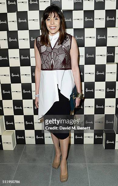 Mariana Jungmann attends the Serpentine Future Contemporaries x Harrods Party 2016 at The Serpentine Sackler Gallery on February 20, 2016 in London,...