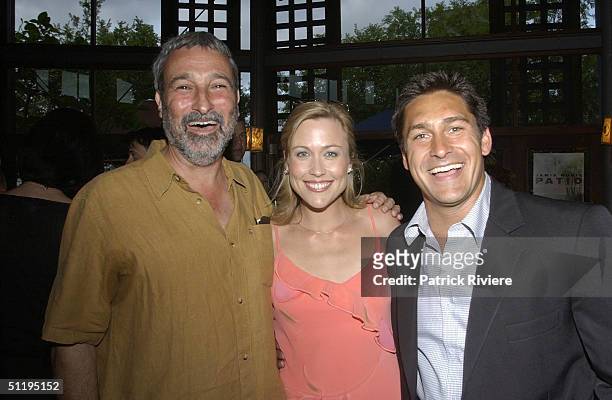 Don Burke, Tara Dennis, Jamie Durie at 'Backyard Blitz'. Host Jamie Durie launches his latest book 'Patio' garden design and inspiration at Chinta...
