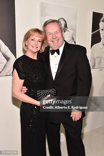 Guests attend attends the 18th Costume Designers Guild Awards with Presenting Sponsor LACOSTE at The Beverly Hilton Hotel on February 23, 2016 in...