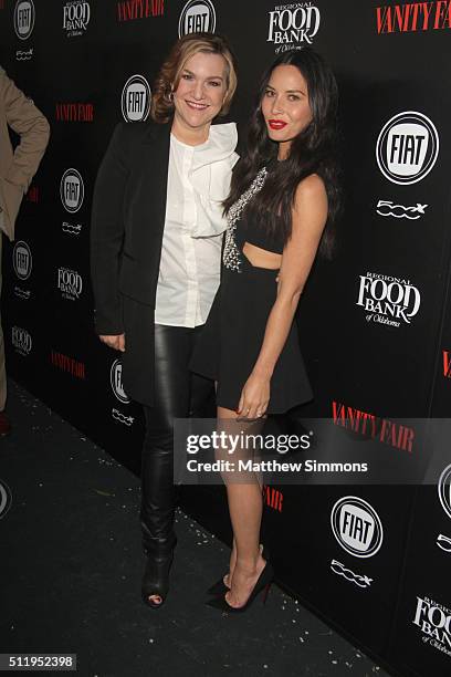 Vanity Fair West Coast editor Krista Smith and Olivia Munn attend Vanity Fair and FIAT Toast To "Young Hollywood" at Chateau Marmont on February 23,...