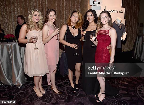 Guests attend the 18th Costume Designers Guild Awards with Presenting Sponsor LACOSTE at The Beverly Hilton Hotel on February 23, 2016 in Beverly...