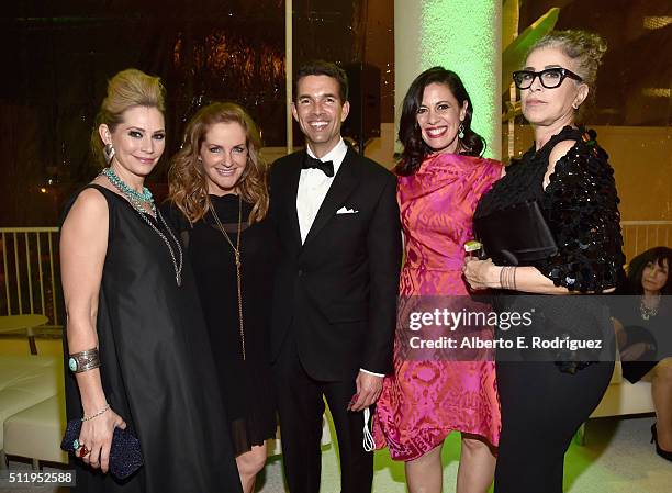 Actress Meredith Monroe, Executive Producer/JumpLine CEO JL Pomeroy, actresses Jacqueline Mazarella and Roma Maffia, and guest attend the 18th...