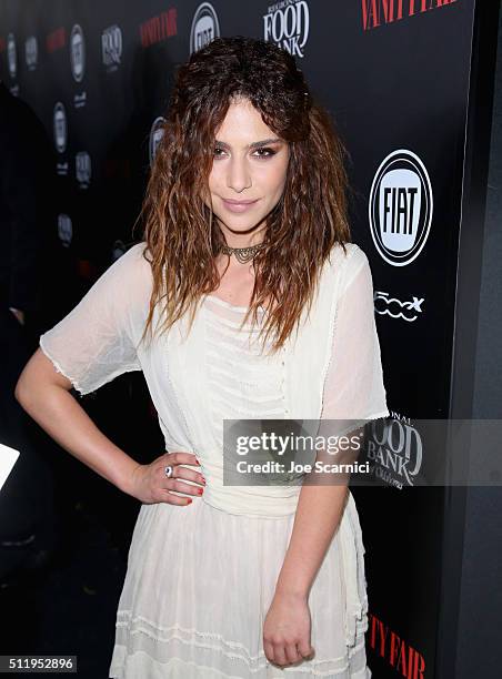 Actress Nadia Hilker attends Vanity Fair and FIAT Young Hollywood Celebration at Chateau Marmont on February 23, 2016 in Los Angeles, California.