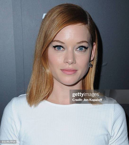 Actress Jane Levy arrives at Vanity Fair And FIAT Toast To "Young Hollywood" at Chateau Marmont on February 23, 2016 in Los Angeles, California.