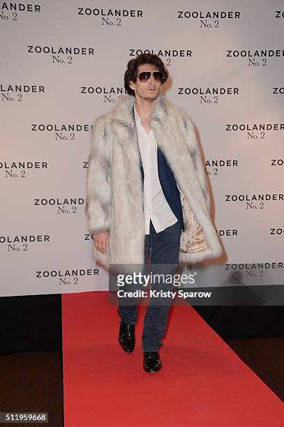 French actor Anthony Sonigo attends the "Zoolander 2" Paris Premiere at Cinema Gaumont Marignan on February 23, 2016 in Paris, France.