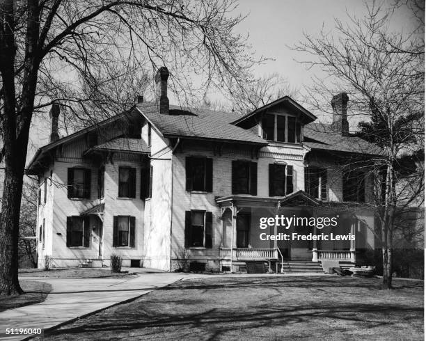 Exterior view of the Sweeney Homestead, Fort Wayne, Indiana, 1950s.