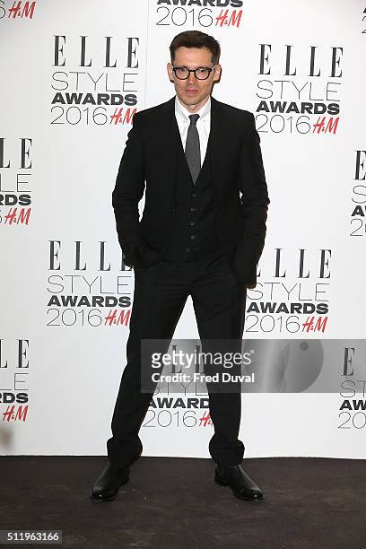 Erdem Moralioglu attends the Elle Style Awards 2016 on February 23, 2016 in London, England.