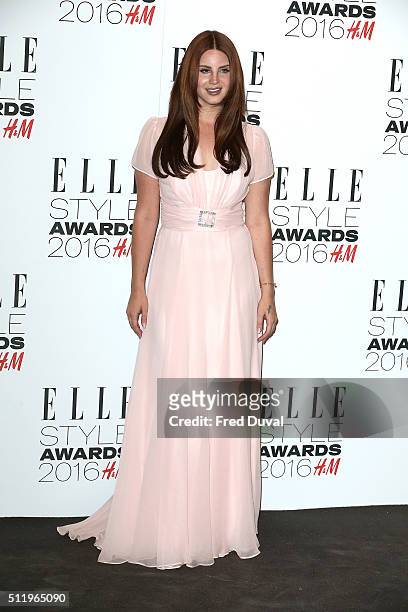 Lana Del Rey attends the Elle Style Awards 2016 on February 23, 2016 in London, England.