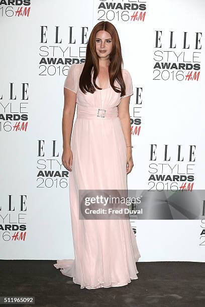 Lana Del Rey attends the Elle Style Awards 2016 on February 23, 2016 in London, England.