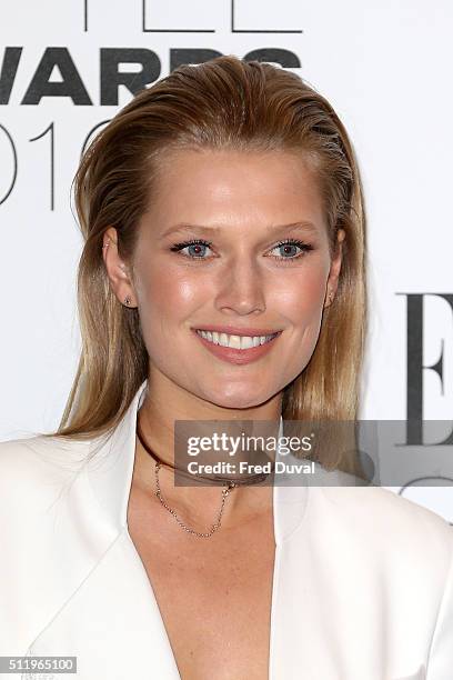 Toni Garrn attends the Elle Style Awards 2016 on February 23, 2016 in London, England.