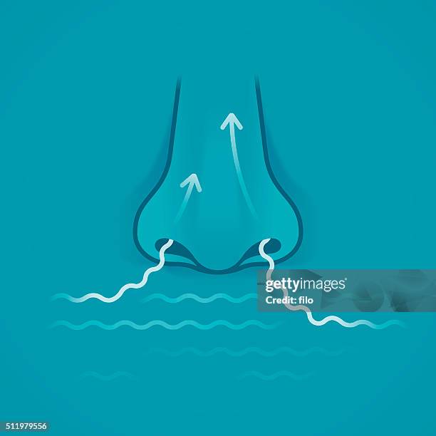 ilustraciones, imágenes clip art, dibujos animados e iconos de stock de nariz - breathing exercise