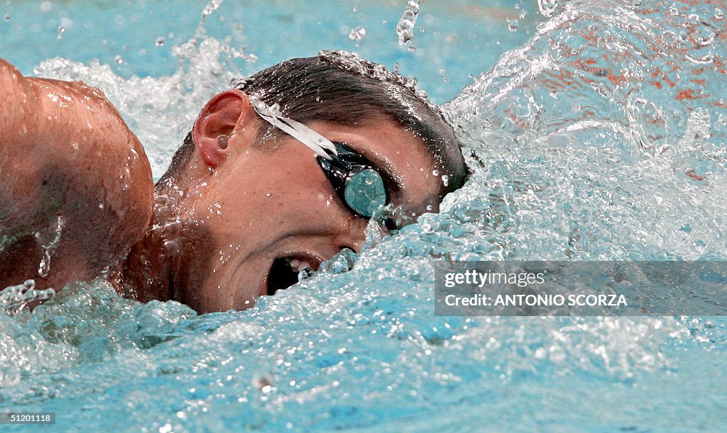 David Davies from Great-Britain competes