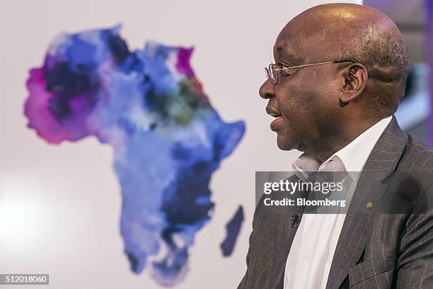 Donald Kaberuka, former president of the African Development Bank, speaks during a panel session at the Bloomberg Africa Business And Economic Summit...