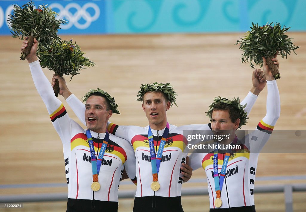 Mens Team Sprint Medal Ceremony