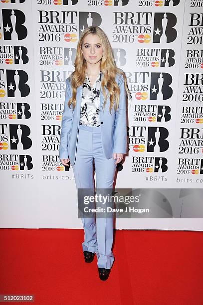 Anais Gallagher attends the BRIT Awards 2016 at The O2 Arena on February 24, 2016 in London, England.