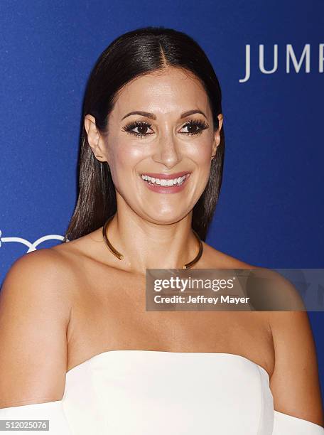 Actress Angelique Cabral attends the 18th Costume Designers Guild Awards at The Beverly Hilton Hotel on February 23, 2016 in Beverly Hills,...