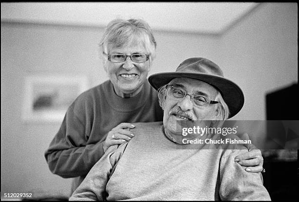 Portrait of Polish artist Samuel Willenberg and his wife, Ada, Warsaw, Poland, September 2013. At the time of his death, he was the last living...