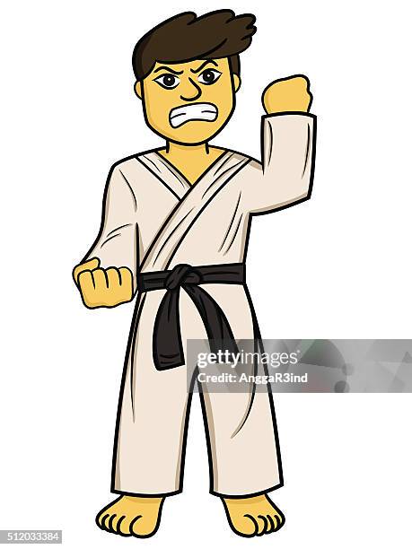 karate man - aikido stock illustrations